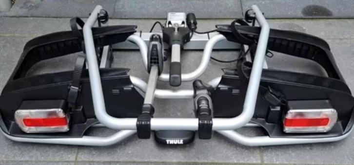 Thule EP 916 te huur, Auto diversen, Fietsendragers, Zo goed als nieuw, Trekhaakdrager, 2 fietsen, Brede banden, Elektrische fiets