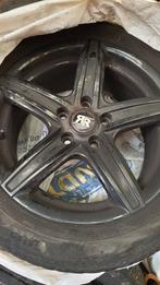 Jantes alu noires 16 pouces 5x100 ET35, Auto-onderdelen, Banden en Velgen, Ophalen, Gebruikt, Velg(en), 16 inch