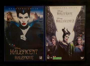 2x DVD  Maléfique 1 & 2 - Angelina Jolie 