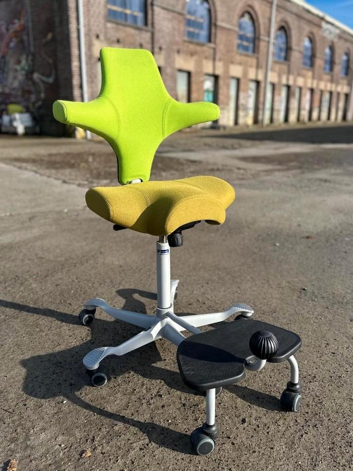 Ergonomische bureaustoel Capisco HAG, Maison & Meubles, Chaises de bureau, Comme neuf, Chaise de bureau, Vert, Ergonomique, Enlèvement