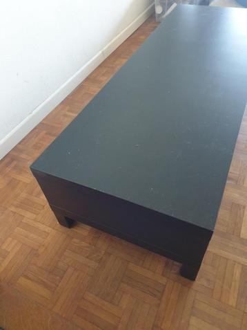 Ikea Lack salontafel / tv meubel - zwartbruin disponible aux enchères