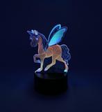 3D illusie led lamp eenhoorn-NIEUW - gratis verzending, Huis en Inrichting, Ophalen of Verzenden, Nieuw