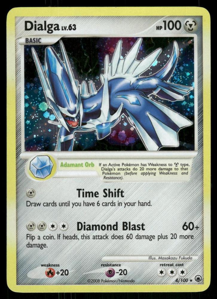 Dialga 4/100 - Majestic Dawn, Hobby en Vrije tijd, Verzamelkaartspellen | Pokémon, Gebruikt, Verzenden