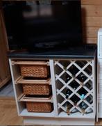 Meuble de cuisine range-bouteilles avec 3 tiroirs en osier, Maison & Meubles, Enlèvement, Comme neuf