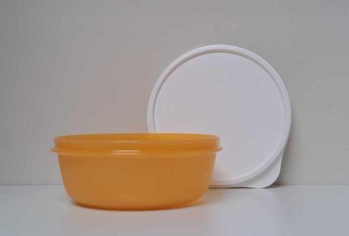 Tupperware « Bol Espace » 630 ml - Orange & Blanc, Maison & Meubles, Cuisine| Tupperware, Neuf, Boîte, Blanc, Orange, Enlèvement ou Envoi