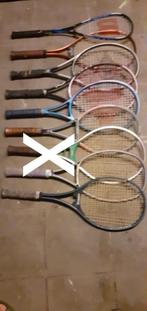 Lot de raquettes de tennis avec le sac vintage Le sac est à, Sports & Fitness, Tennis, Comme neuf, Sac, Enlèvement ou Envoi
