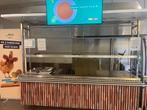 Toonbank inox met luifel rn ingebouwde verlichting en stopco, Zakelijke goederen, Ophalen