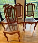 4 stoelen begin negentiende eeuw, Riet of Rotan, Gebruikt, Bruin, Vier