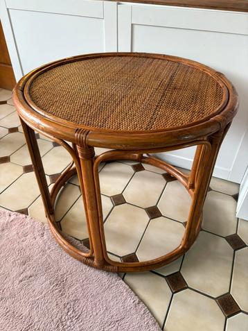 Rotan salontafel, Huis en Inrichting, Tafels | Salontafels, Ophalen, 50 tot 100 cm, 50 tot 75 cm, 50 tot 100 cm