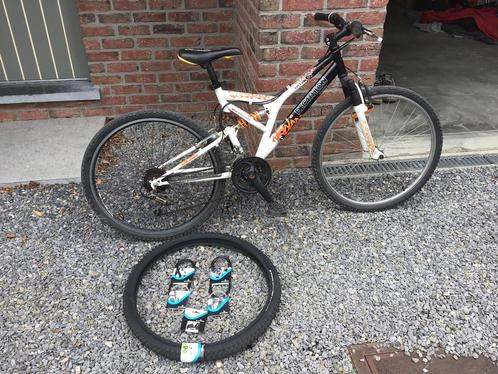 VTT full suspendu 26 pouces enfant 10-14 ans, Fietsen en Brommers, Fietsen | Crossfietsen en BMX, Gebruikt, Ophalen
