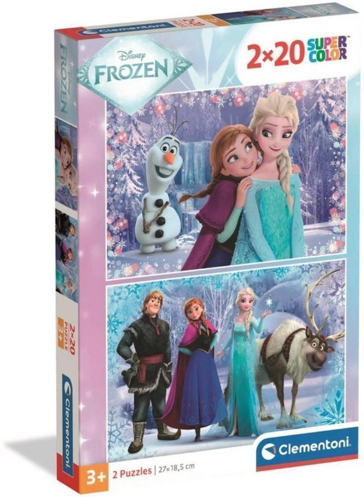Disney Frozen 2 in 1 Puzzel - 2 x 20 stukjes - Clementoni, Enfants & Bébés, Jouets | Puzzles pour enfants, Neuf, 2 à 4 ans, 10 à 50 pièces