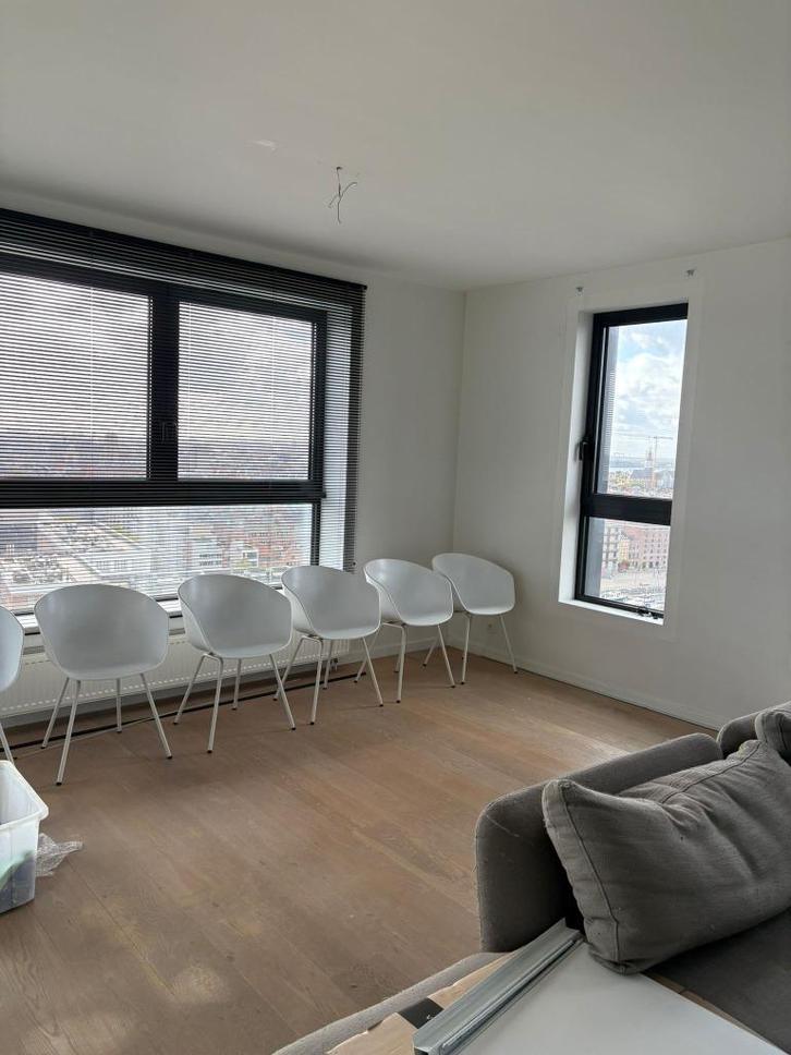 HAY Design stoel 6st, Huis en Inrichting, Stoelen, Zo goed als nieuw, Vijf, Zes of meer stoelen, Kunststof, Metaal, Wit, Ophalen