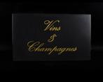 Vintage bord Emaille Vins & Champagnes, Ophalen of Verzenden