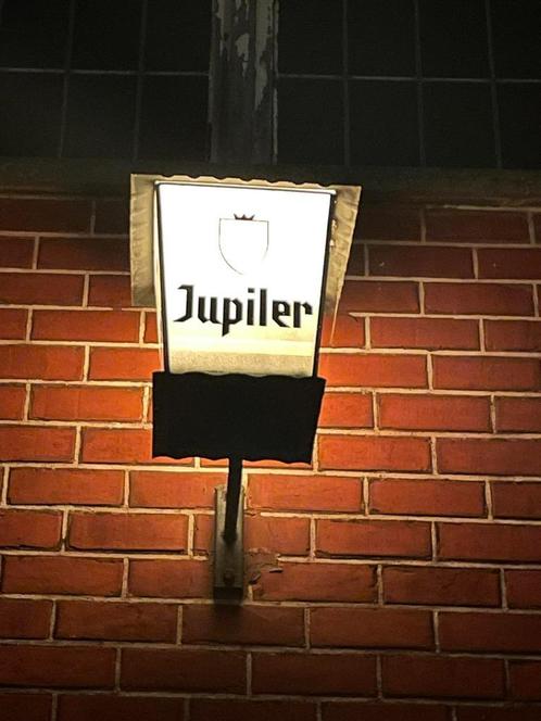 Buitenlamp van gekende biermerk, Collections, Marques de bière, Utilisé, Panneau, Plaque ou Plaquette publicitaire, Jupiler, Enlèvement