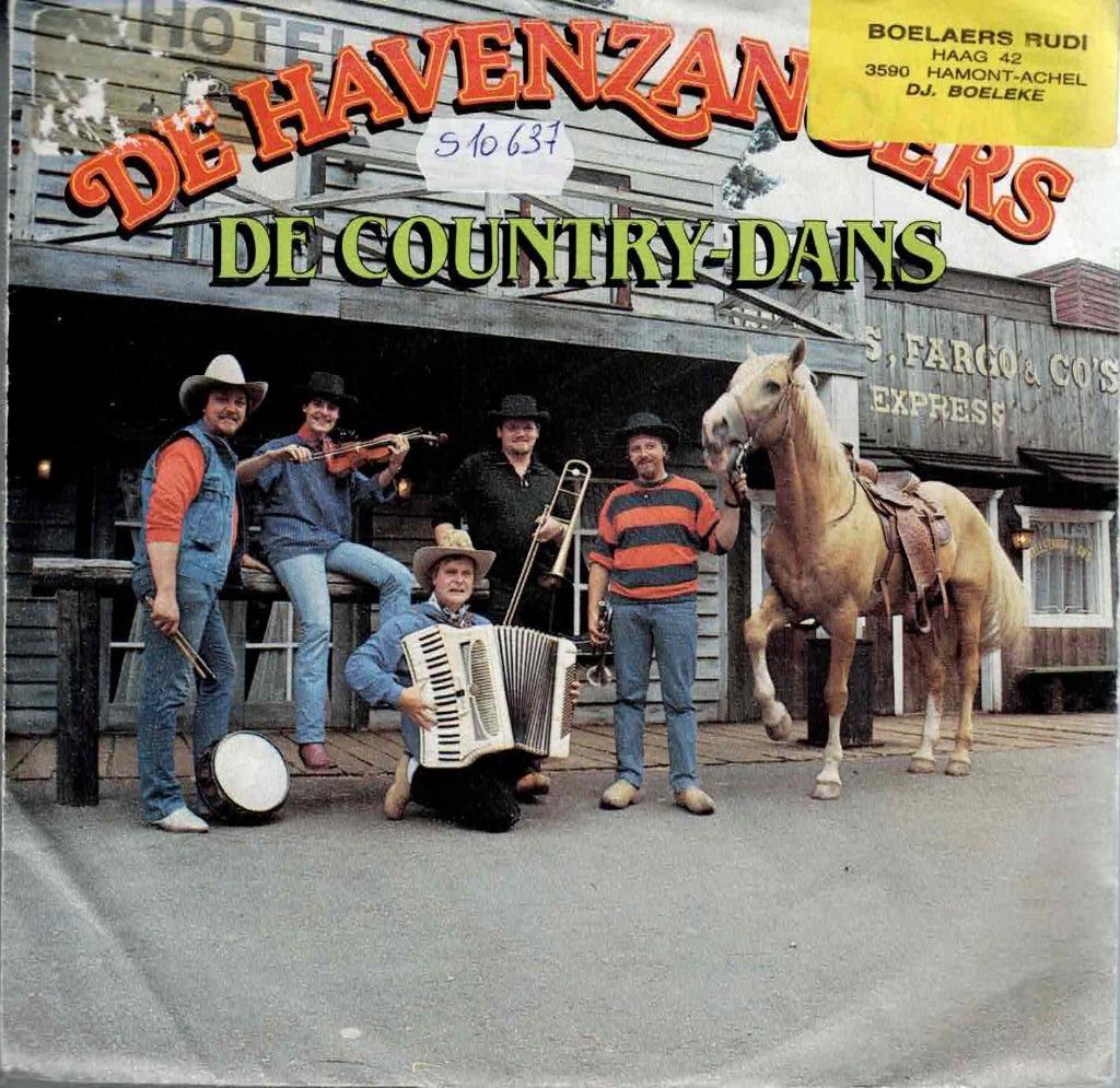 Vinyl, 7"   -   De Havenzangers – De Country-Dans, Cd's en Dvd's, Vinyl | Overige Vinyl, Overige formaten, Ophalen of Verzenden