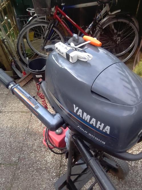 yamaha 4tact 4pk langstaart, Watersport en Boten, Buiten- en Binnenboordmotoren, Gebruikt, Benzine, Buitenboordmotor, Minder dan 5 pk
