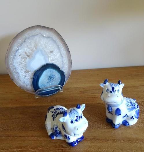 Blue Delft Odeco, handbeschilderd peper en zout setje, Antiek en Kunst, Antiek | Keramiek en Aardewerk, Ophalen of Verzenden