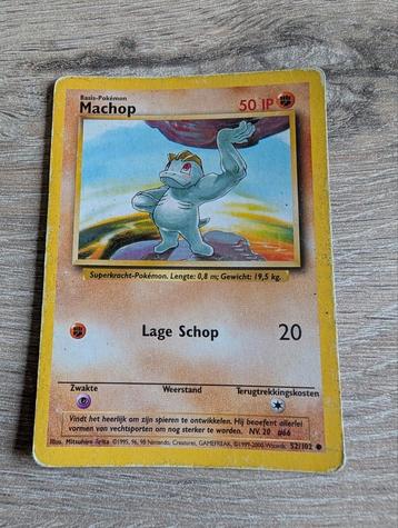 Pokémon Machop - 52/102 beschikbaar voor biedingen
