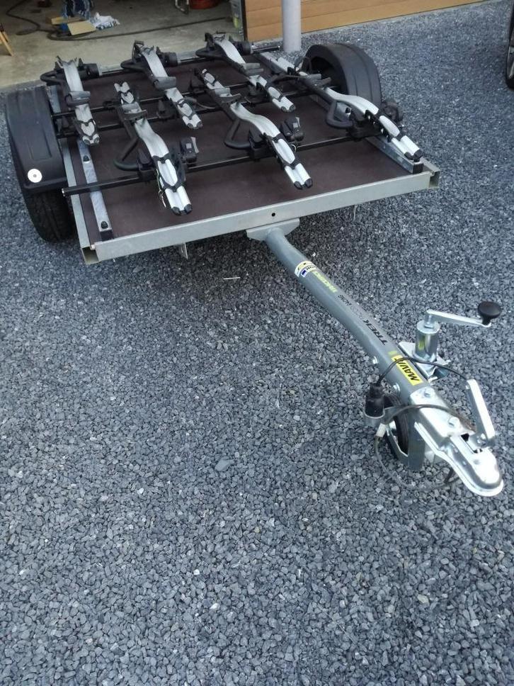 Remorque porte velos, Auto diversen, Fietsendragers, Zo goed als nieuw, 3 fietsen of meer, Brede banden, Elektrische fiets, Ophalen