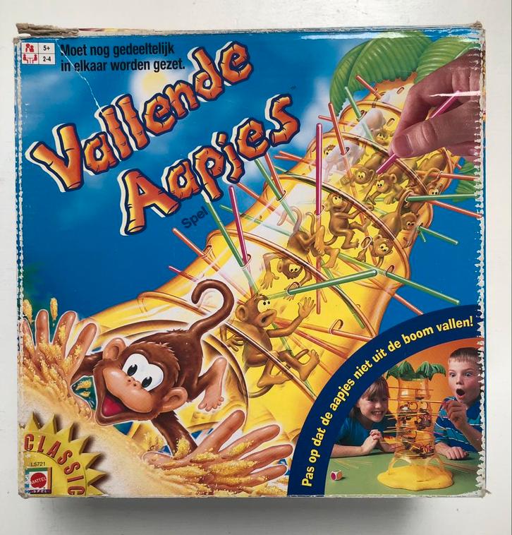 Vallende Aapjes Mattel gezelschapsspel, Hobby en Vrije tijd, Gezelschapsspellen | Overige, Gebruikt, Ophalen of Verzenden