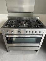 Gazinière ROSIERE 100cm, crédence, hotte INOX, Elektronische apparatuur, Fornuizen, Ophalen, Gebruikt, Gas, 85 tot 90 cm