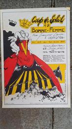 Zonnebrandposter bij La Bonne Femme GRIVEGNEE, Antiek en Kunst, Kunst | Overige Kunst, Ophalen of Verzenden