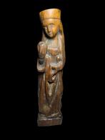 Houten beeldhouwwerk Maria, Antiek en Kunst, Antiek | Religieuze voorwerpen, Verzenden