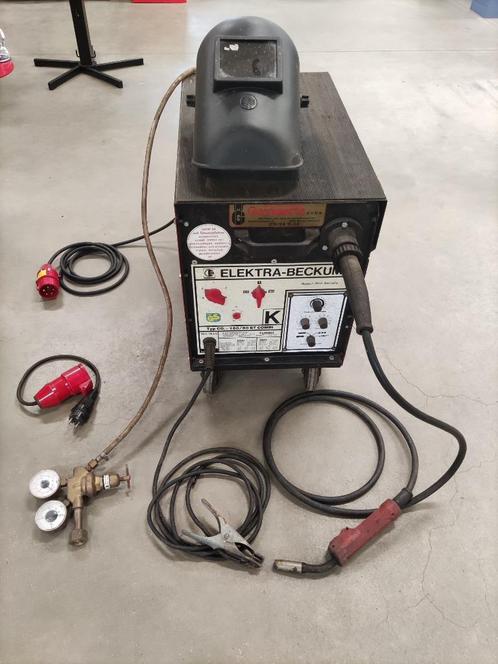 MIG/MAG - Halfautomaat ELEKTRA BECKUM 160/60 ET Combi, Doe-het-zelf en Bouw, Gereedschap | Lasapparaten, Gebruikt, CO2, 150 tot 250 ampère