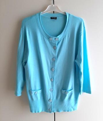 Te koop: Mooie turqoise cadigan van "Gerry Weber"44 beschikbaar voor biedingen
