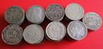 87 munten van 50Cent België-Frankrijk-Zwitserland **zilver**, Postzegels en Munten, Munten | België, Setje, Zilver, Ophalen of Verzenden