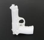 Vintage revolver bloemvaasje, Ophalen of Verzenden, Zo goed als nieuw, Wit, Steen