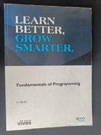 Fundamentals of Programming, Boeken, Informatica en Computer, Gelezen, Programmeertaal of Theorie, Acco, Ophalen of Verzenden