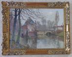 RENE DE BAUGNIES / BRUGGE / OLIEVERF DOEK / 58x73cm / KADER, Ophalen