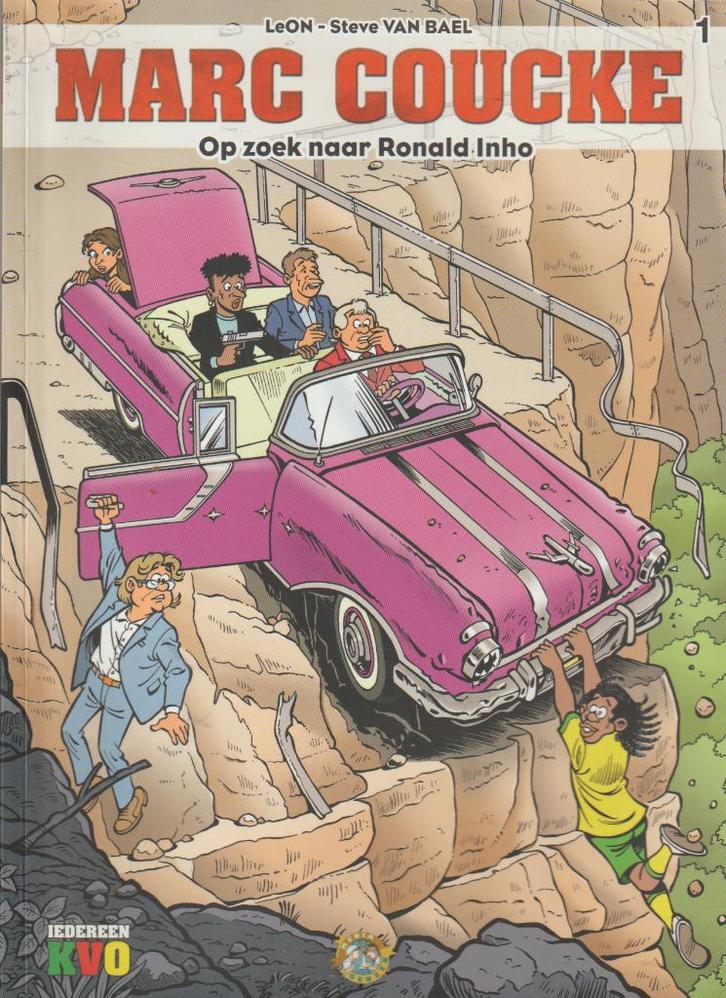 Strip Marc Coucke - Op zoek naar Ronald  Inho, Boeken, Stripverhalen, Verzenden