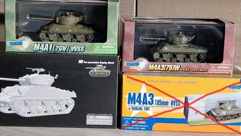 Dragon Armor Sherman tanks 1/72e tank 1944 1945 wwii, Verzamelen, Militaria | Tweede Wereldoorlog, Landmacht, Miniatuur of Beeldje