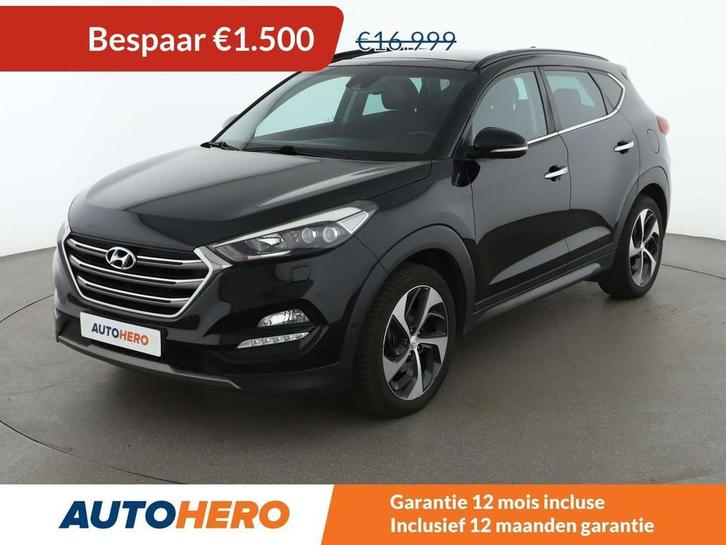 Hyundai Tucson 1.6 TGDI Executive 4WD (bj 2016, automaat), Auto's, Hyundai, Te koop, Tucson, 4x4, ABS, Achteruitrijcamera, Airbags