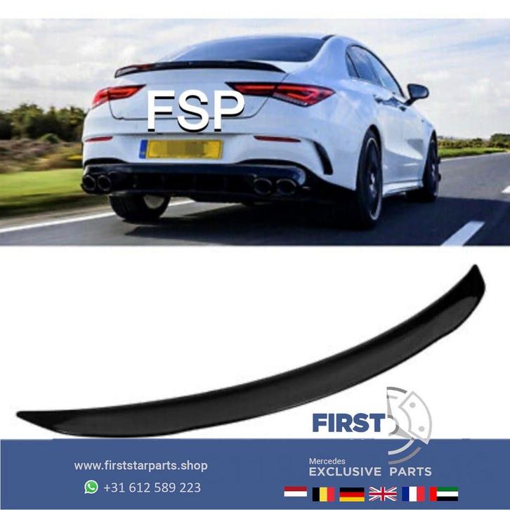 W118 C118 CLA 35 45 AMG ACHTERKLEP SPOILER Mercedes 2018-202, Auto-onderdelen, Carrosserie, Achterklep, Mercedes-Benz, Gebruikt