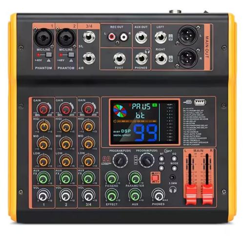 Nieuwe First Class 4 Kanaals PA Mengpaneel met 99 DSP Effect, Muziek en Instrumenten, Versterkers | Keyboard, Monitor en PA, Nieuw