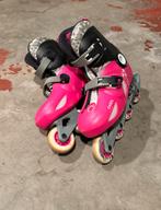 Rollers OXELO roses et noirs, Verstelbaar, Gebruikt, Kinderen