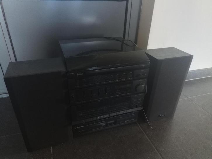 STEREOKETEN/HIFI-TOREN (cd, cassette, radio, platenspeler), Audio, Tv en Foto, Stereoketens, Gebruikt, Cassettedeck, Cd-speler