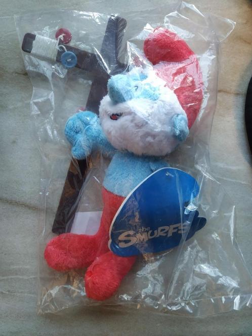 grote zachte mooie grote smurf splinternieuw in verpakking, Verzamelen, Smurfen, Nieuw, Grote Smurf, Ophalen of Verzenden