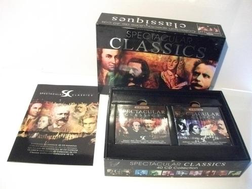 40 CD Box Spectaculaire klassiekers  - klassieke muziek, Cd's en Dvd's, Cd's | Klassiek, Nieuw in verpakking, Orkest of Ballet