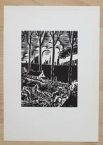 Houtsnede van Frans Masereel: HET WAASLAND, Antiek en Kunst, Kunst | Etsen en Gravures, Ophalen of Verzenden