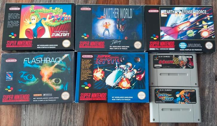 Super Nintendo-games Famicom snes sfc flashback een andere w, Games en Spelcomputers, Games | Nintendo Super NES, Zo goed als nieuw