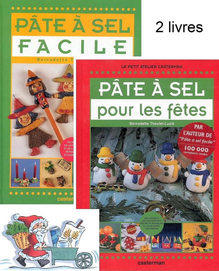 Pâte à sel ✅ 2 livres (Theulet-Luzié) 🎄 Noël, Boeken, Kinderboeken | Jeugd | 10 tot 12 jaar, Nieuw, Non-fictie, Ophalen of Verzenden