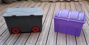 GRANDE Boîte de rangement CURVER jouet ou bricolage, 35 à 50 cm, Comme neuf, Enlèvement, Boîte