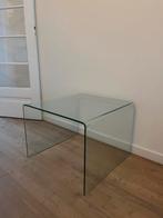 Glazen tafeltje, Huis en Inrichting, Tafels | Bijzettafels, Ophalen, Zo goed als nieuw