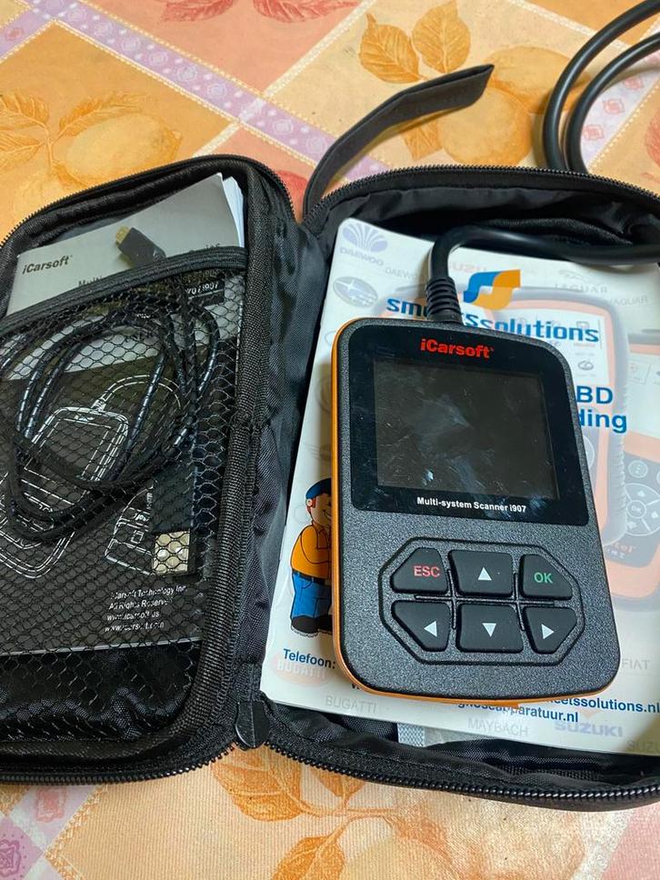 Icarsoft i907 scanner voor renault/dacia- obd - uitlees, Auto diversen, Autogereedschap, Ophalen