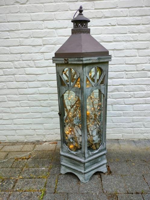 Lantaarn. Windlicht. H. 110 cm. Decoratie., Antiek en Kunst, Curiosa en Brocante, Ophalen