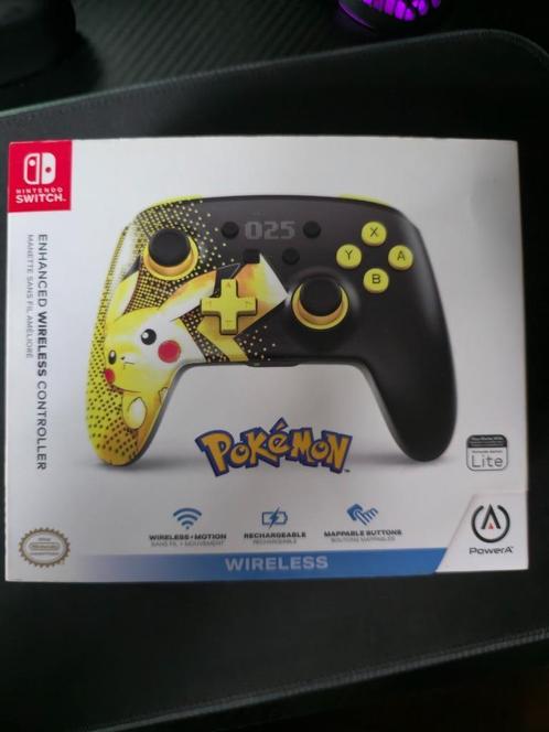 Manette PowerA Enhanced Wireless – Pokémon 25 ans (Switch), Games en Spelcomputers, Spelcomputers | Nintendo Consoles | Accessoires